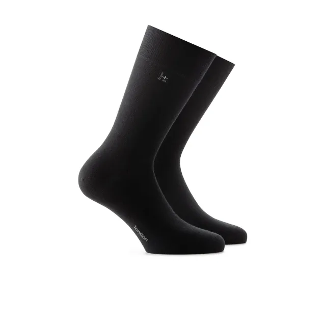 Rohner London herresokker svart 39-40 kasjmir