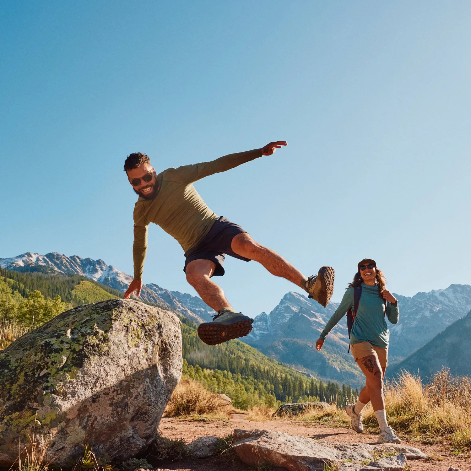 Smartwool Intraknit All-Season Crew trøye Winter Moss trening