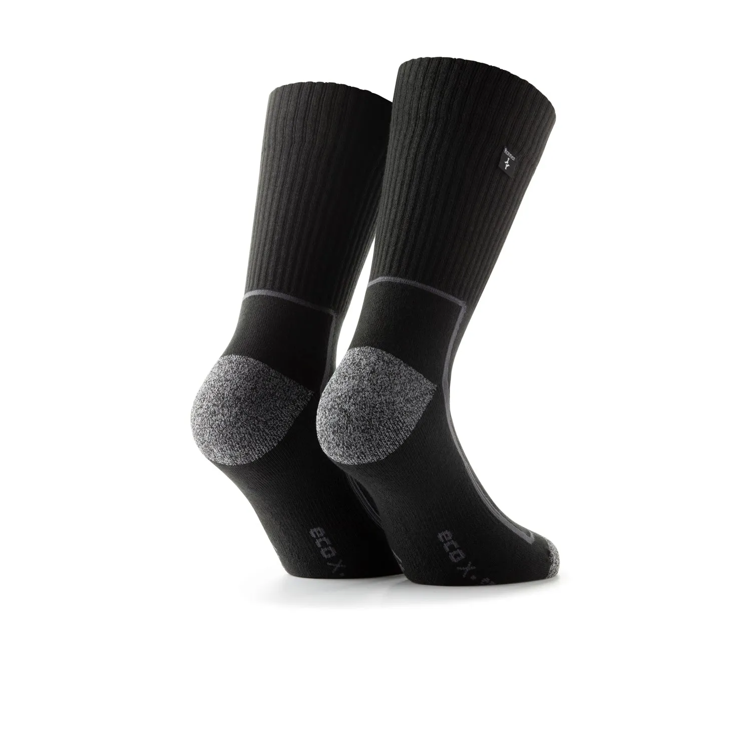 Rohner Eco X-Sport sportssokker svart 36-38 resirkulert bomull