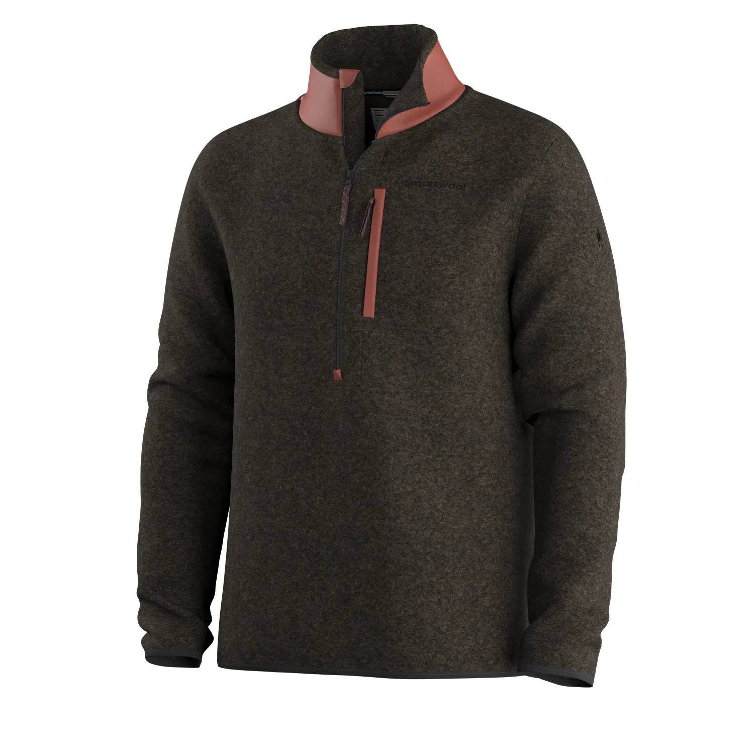 Smartwool Fleece 1/2 Zip fleecegenser burnt sienna ull
