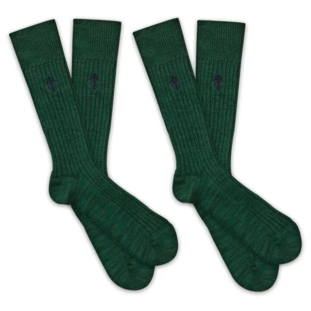 London Sock Company Boot Sock Evergreen sokker 2-pak grønn