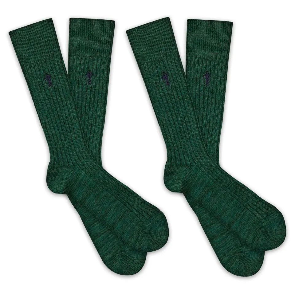 London Sock Company Boot Sock Evergreen sokker 2-pak grønn