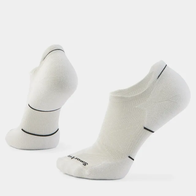 Smartwool Run Low Ankle løpesokker svart-hvit M merinoull