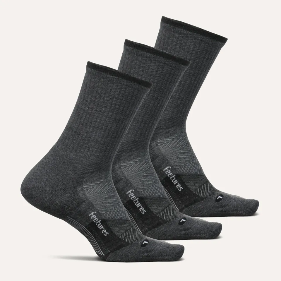 Feetures Trail Max Cushion Mini Crew sokker grå miks 3-pk