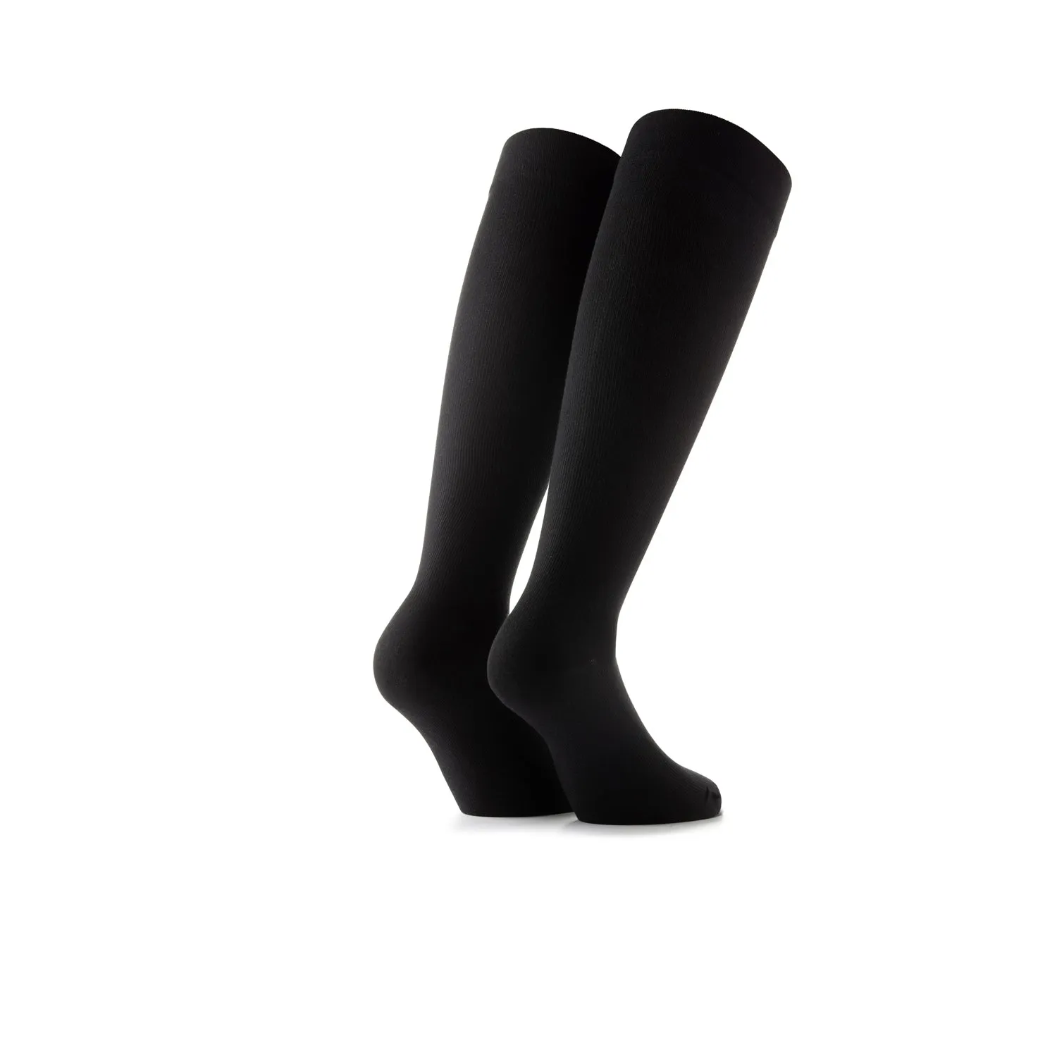 Rohner Compression Everyday kompresjonssokker svart lett trykk