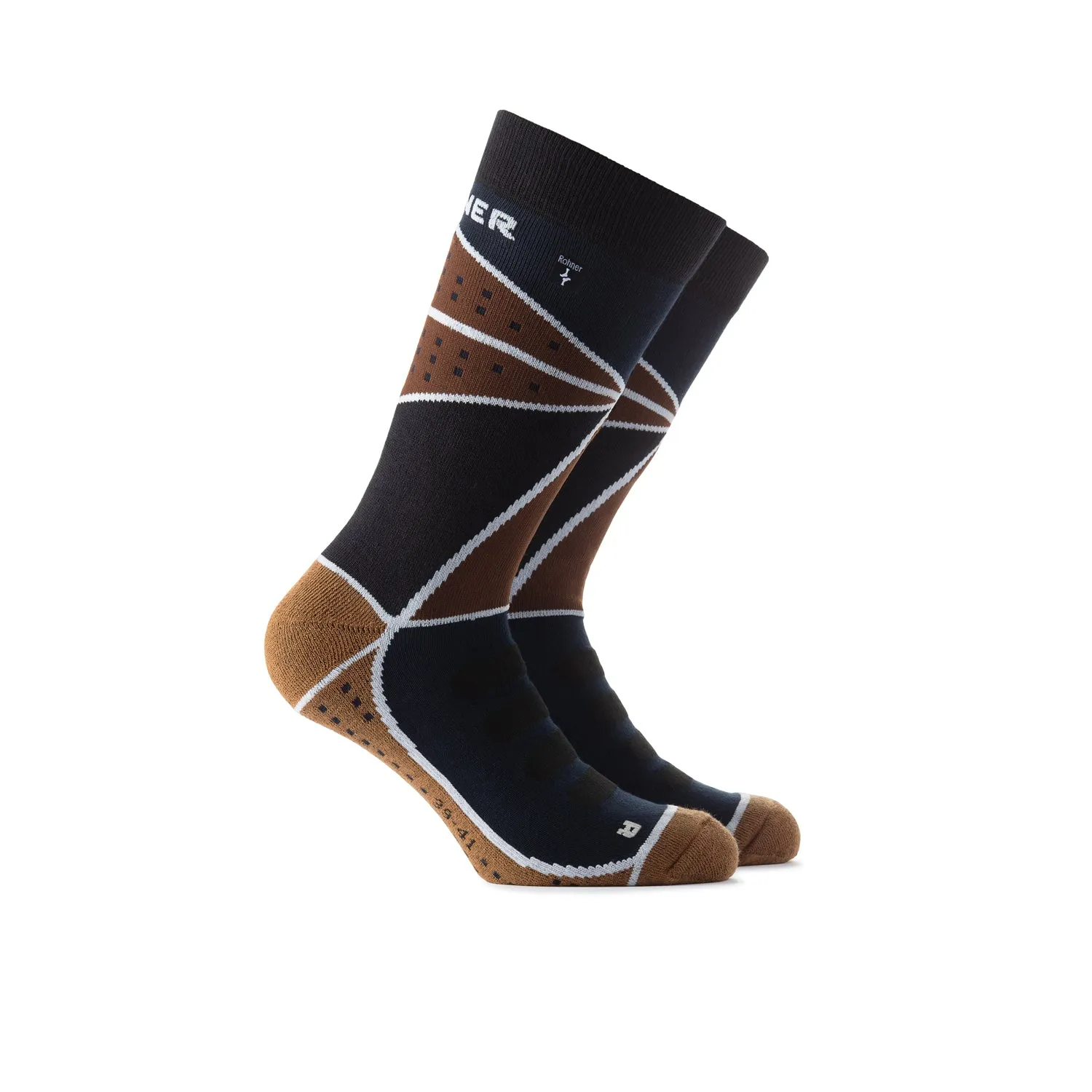 Rohner Copper Trek l/r tursokker khaki antibakteriell