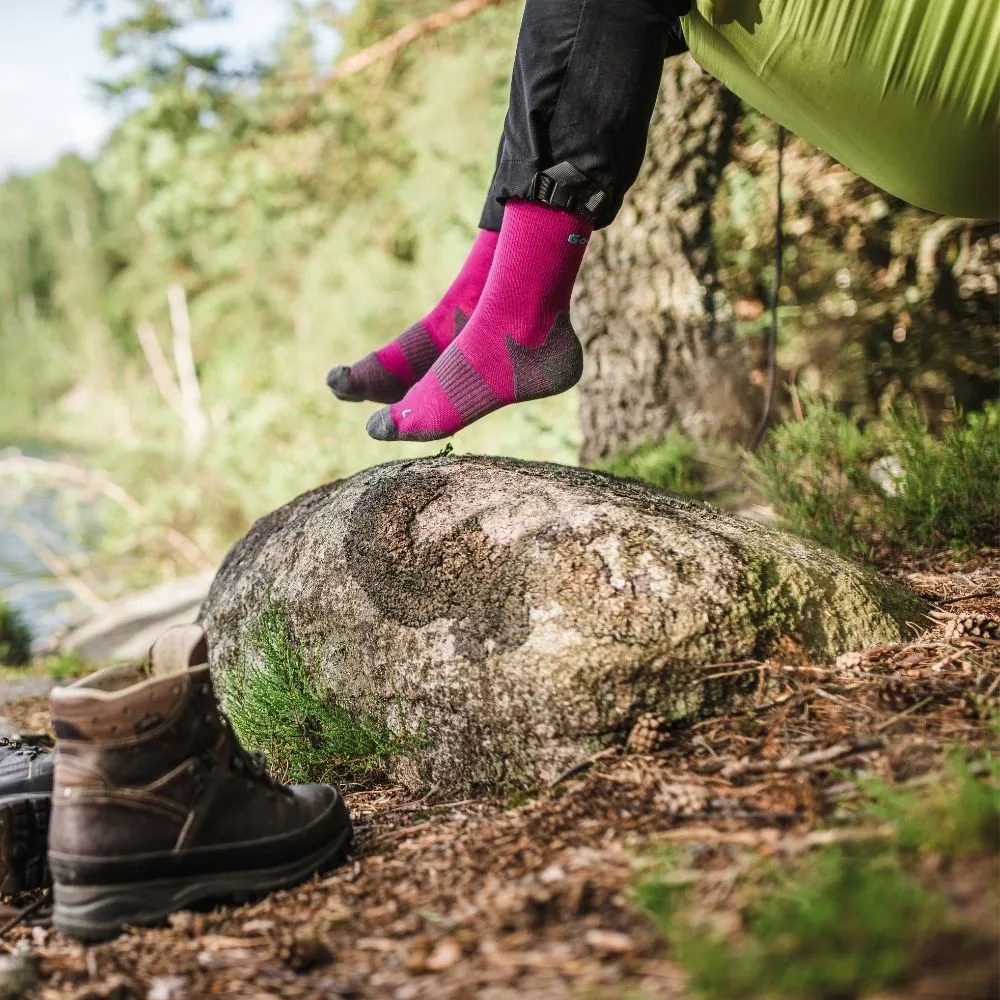 Gococo Technical Cushion High Wool løpesokker fuchsia 35-38 ull