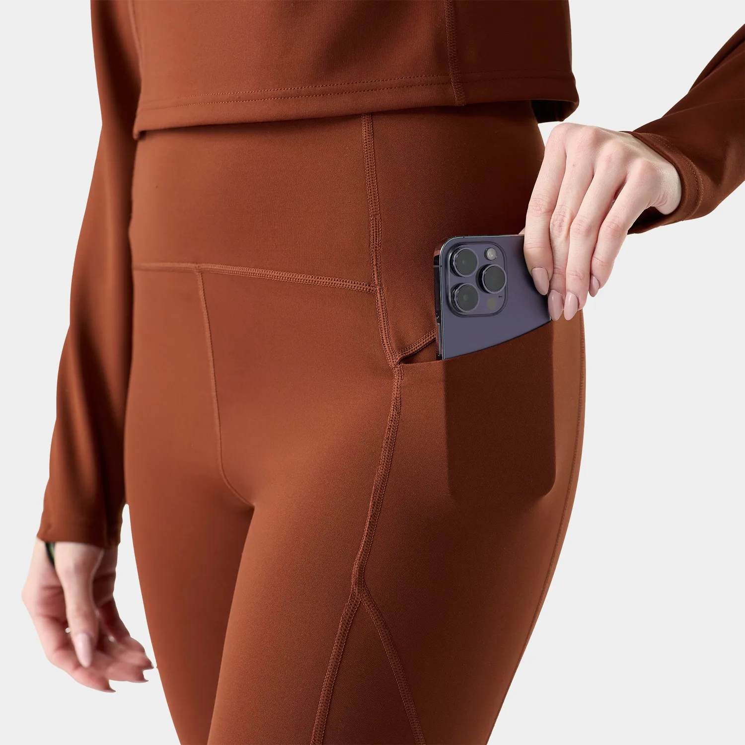 Smartwool Active Movement treningstights burnt sienna ull
