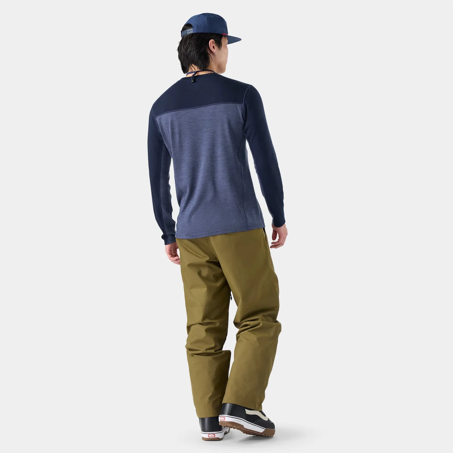 Smartwool Classic Thermal Colorblock Crew trøye Deep Navy herre