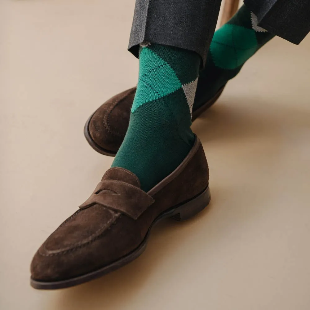 London Sock Company Highland Argyle sokker ruter bomull