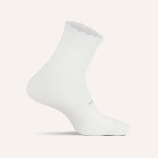 Feetures High Performance Max Cushion Quarter Tall Scallop sokker Cloud Ripple
