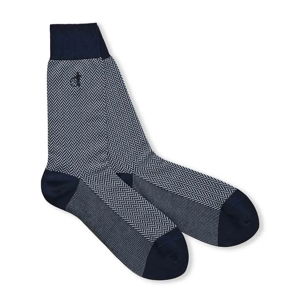 London Sock Company Herringbone Classics sokker 3-par fiskebein