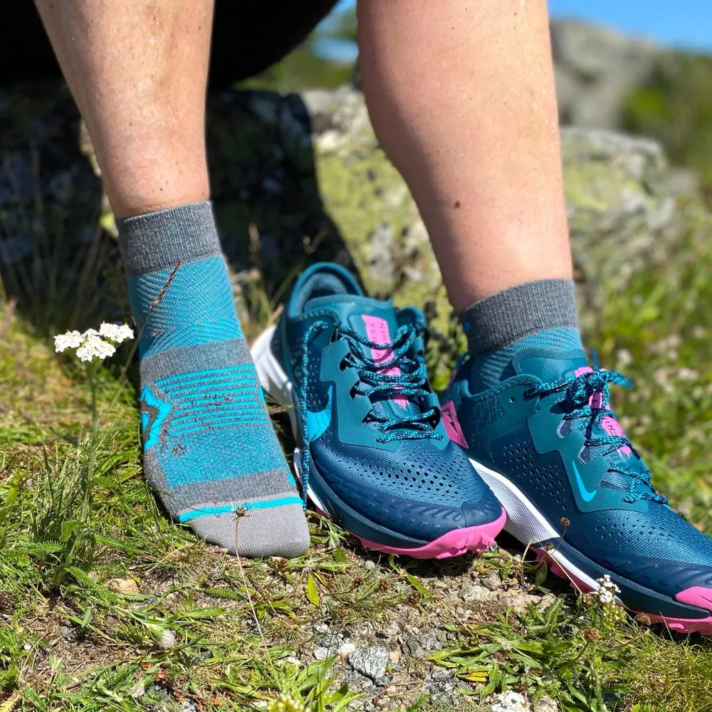 Gococo Trail Running løpesokker grå 35-38 fukttransporterende