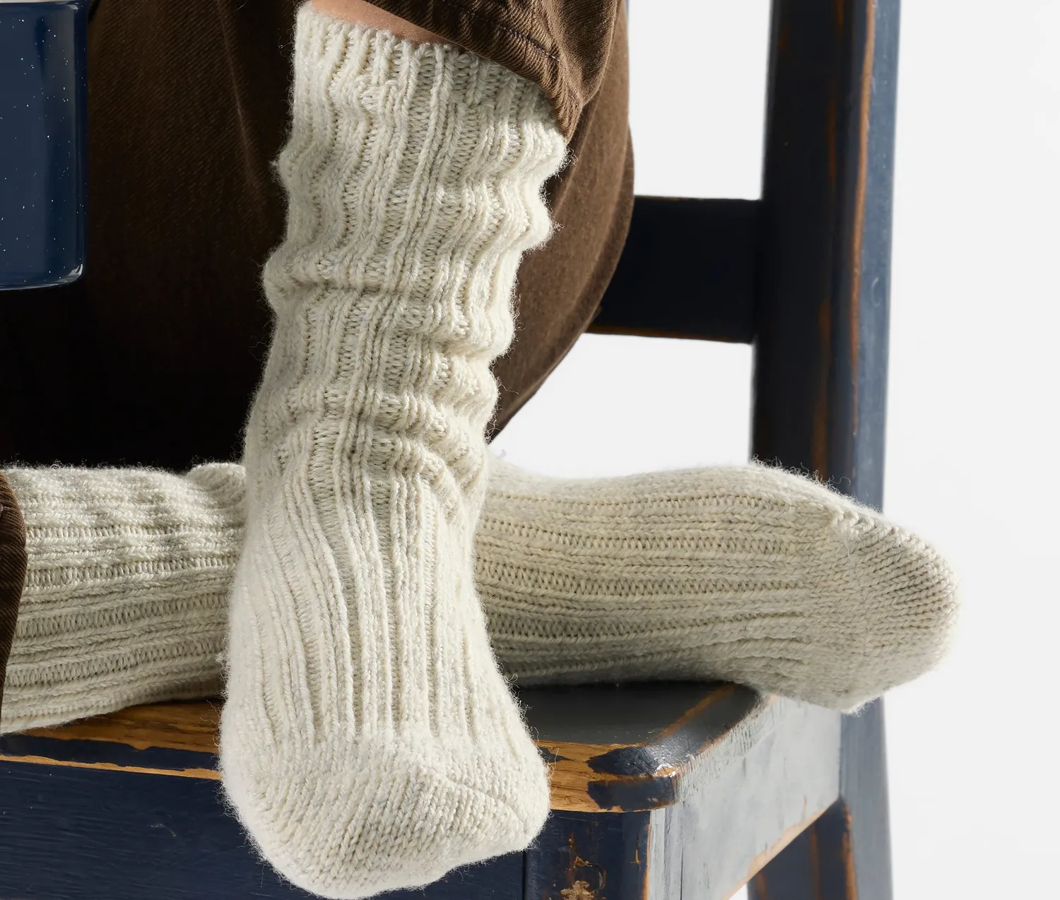 Smartwool Everyday Cozy Heritage Rib sokker ash merinoull