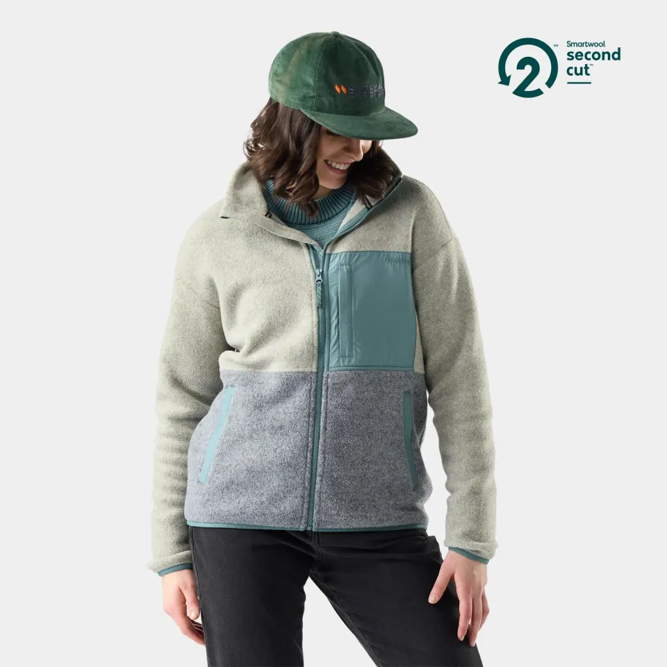 Smartwool Second Cut fleecejakke dame grønn S