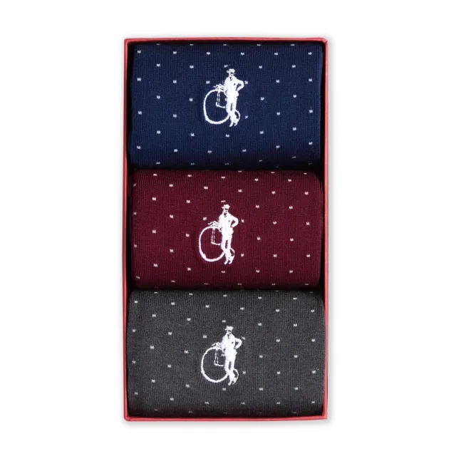 London Sock Company Spot of Style III sokker 3-pack prikker