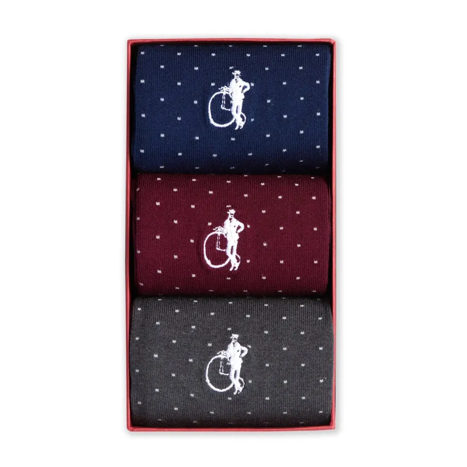 London Sock Company Spot of Style III sokker 3-pack prikker