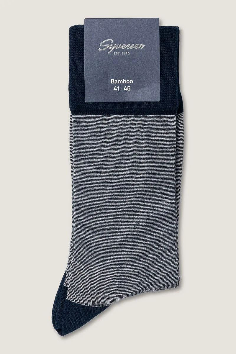 Note by Syversen Bamboo Heel Toe sokker mørkeblå 41-45
