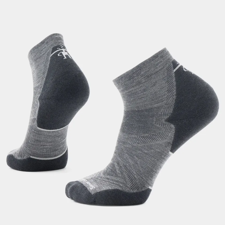 Smartwool Run Targeted Cushion ankelsokker medium gray ull