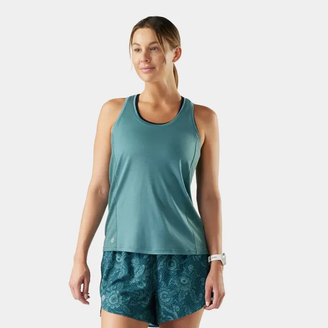 Smartwool Active Mesh Racerback Tank singlet Dusty Teal lett