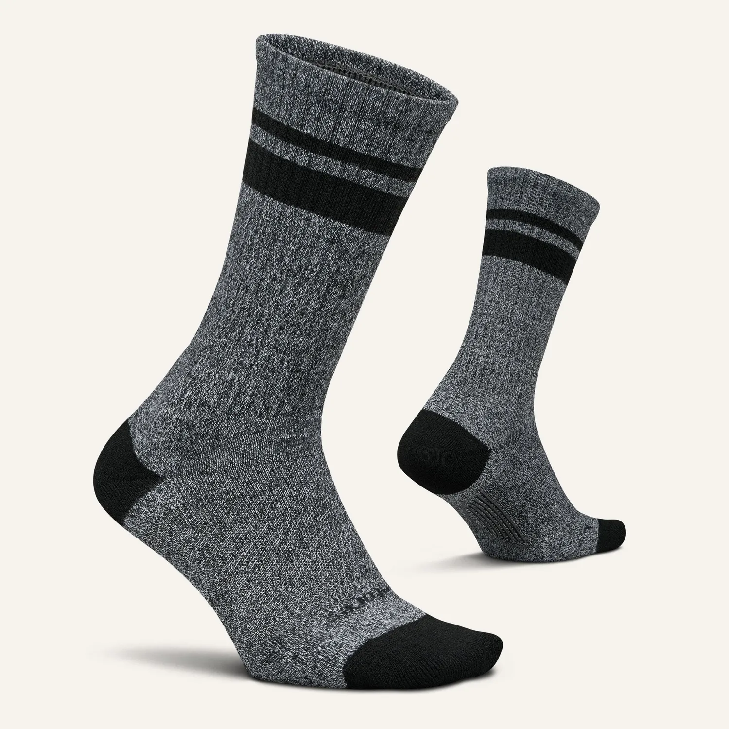 Feetures Everyday Max Cushion Crew herresokk Anytime Black