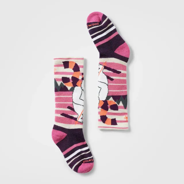 Smartwool Wintersport Yeti Pattern OTC sokker barn Moonbeam ull