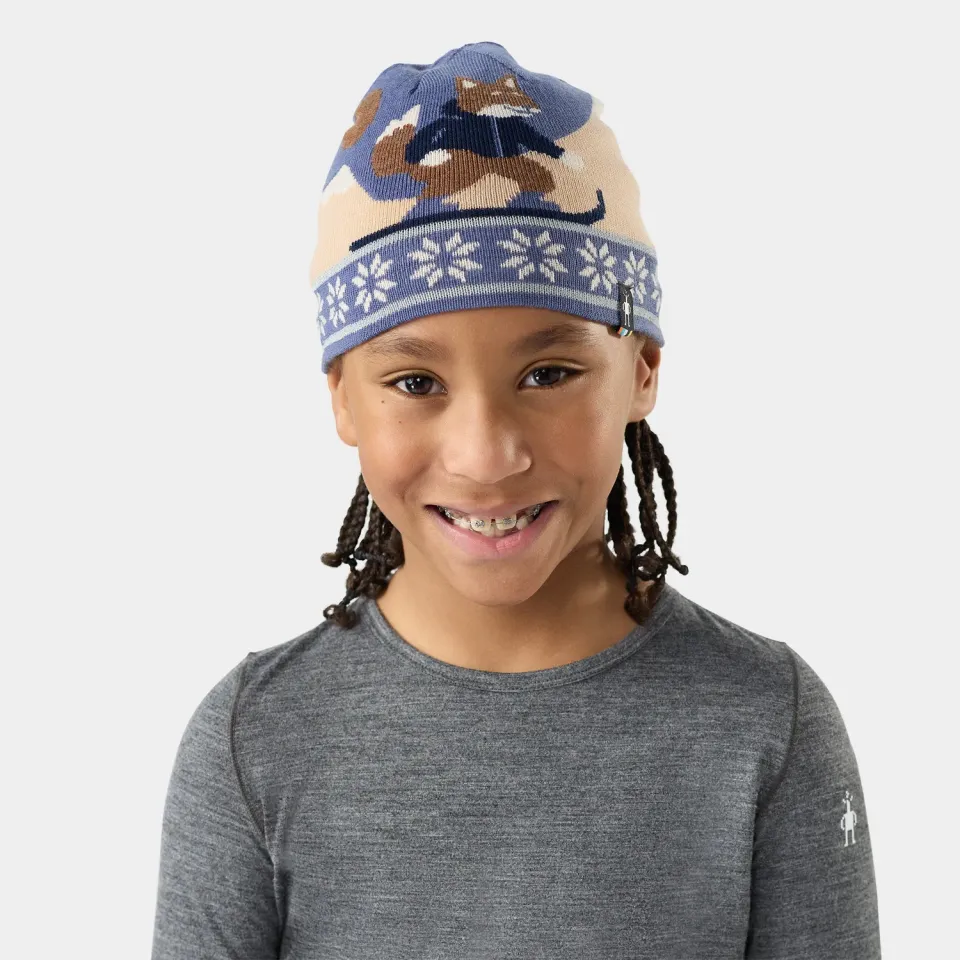 Smartwool Reversible Art lue nightfall blue ull barn