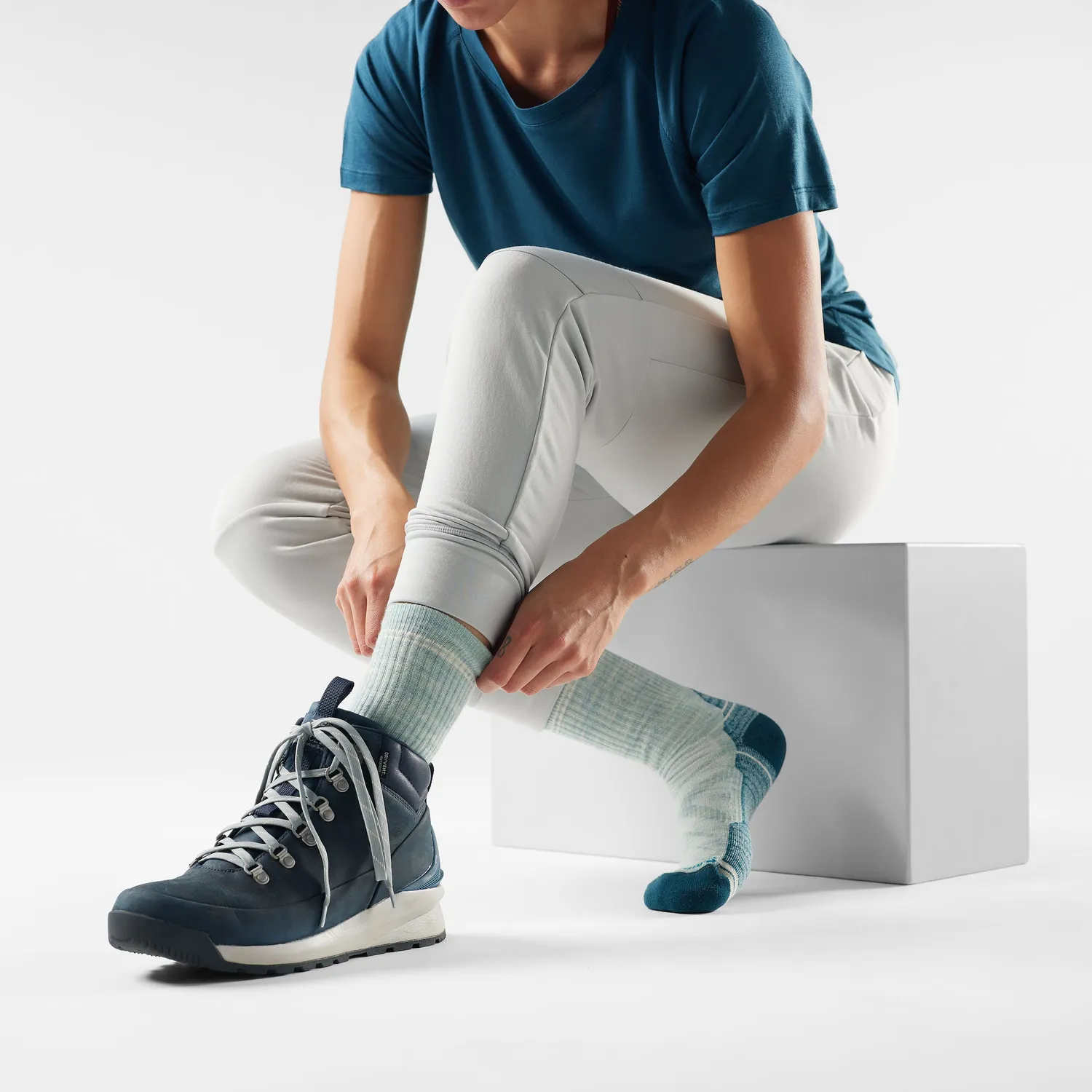 Smartwool Hike Crew sokker grønn lett polstring dame