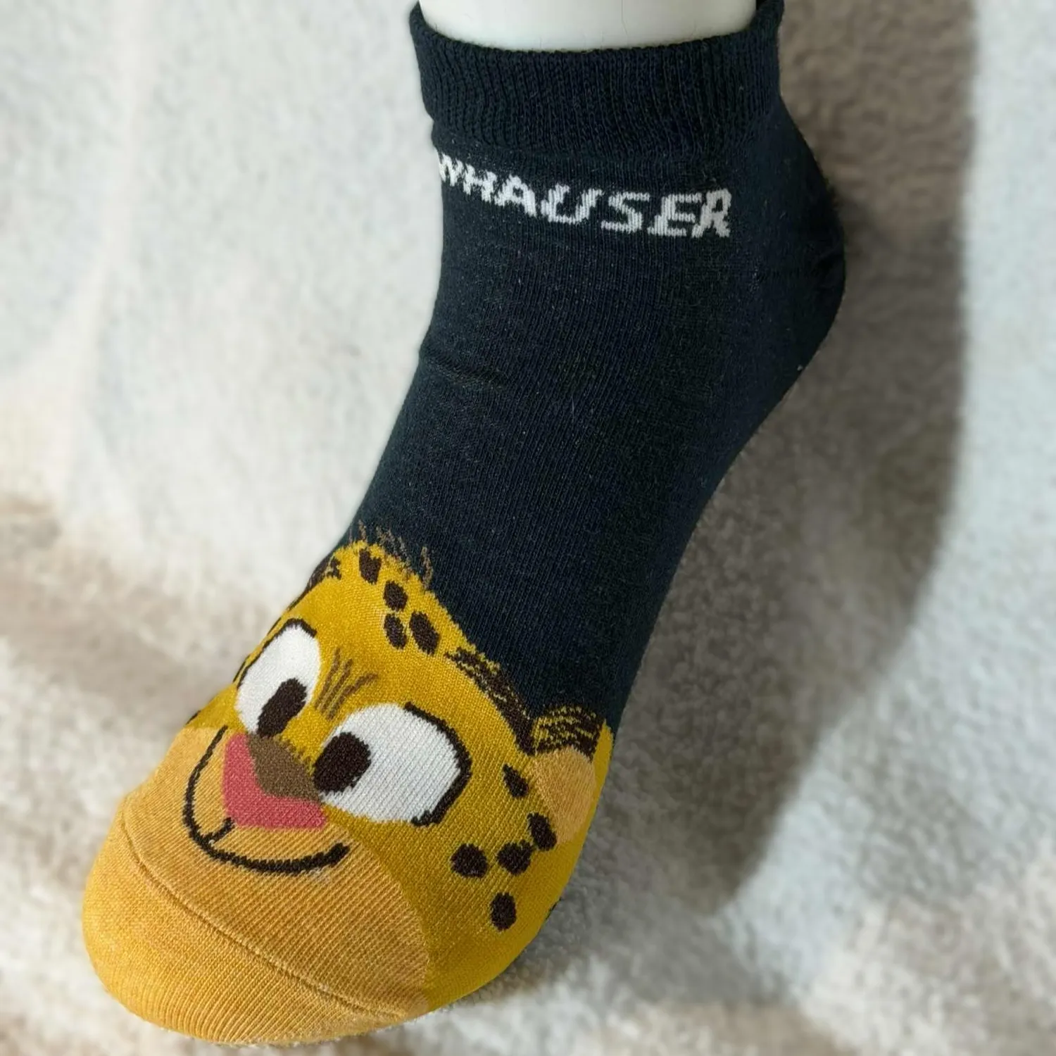 Kule-Sokker Leopard ankelsokk barn