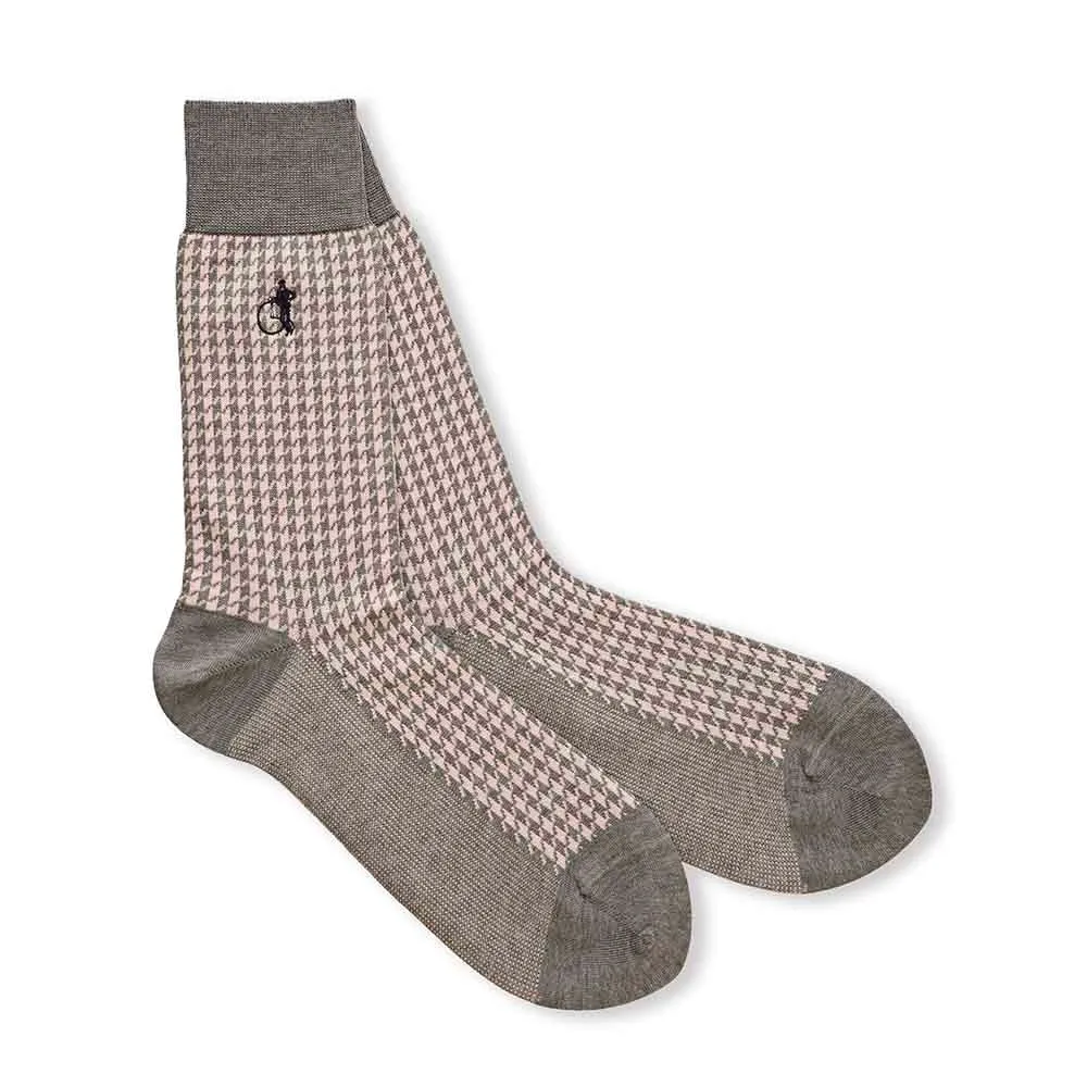 London Sock Company Houndstooth Pastels sokker 3-pack pastell