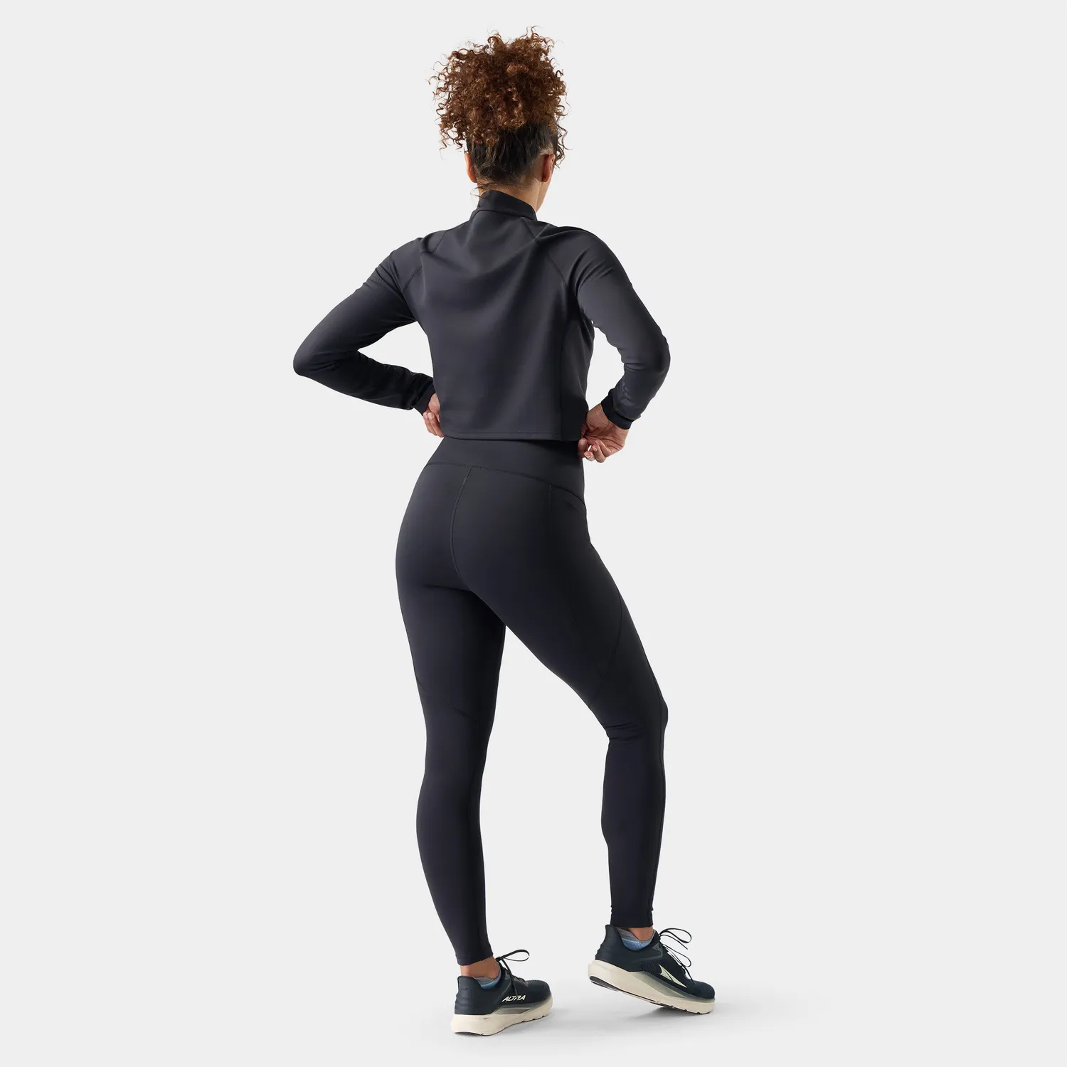 Smartwool Active Movement tights Black ull høyt liv