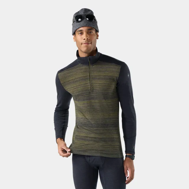 Smartwool Classic Thermal 1/4 Zip undertrøye bronze ull