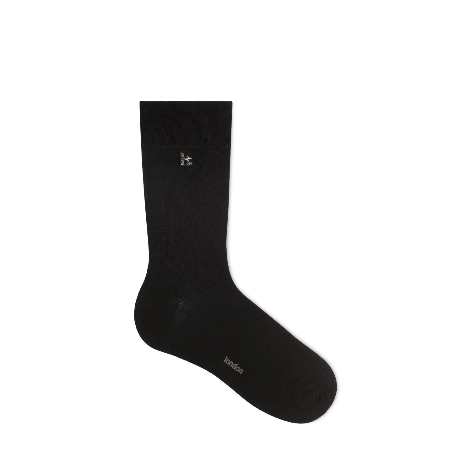 Rohner London herresokker svart 39-40 kasjmir