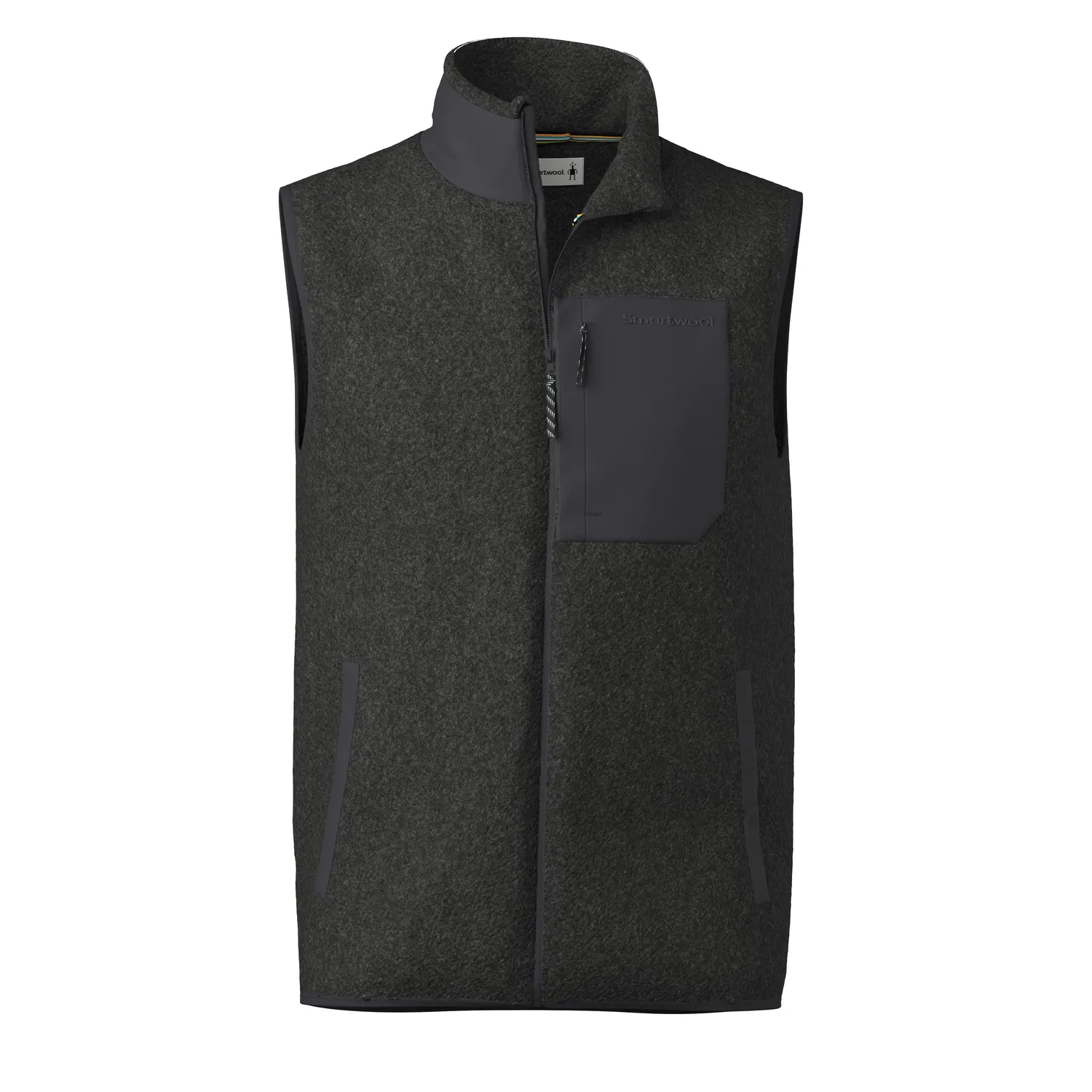 Smartwool Second Cut Fleece vest charcoal merinoull