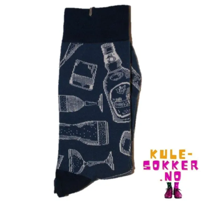 Kule-Sokker Glass og Flasker sokker 1 par morsomme