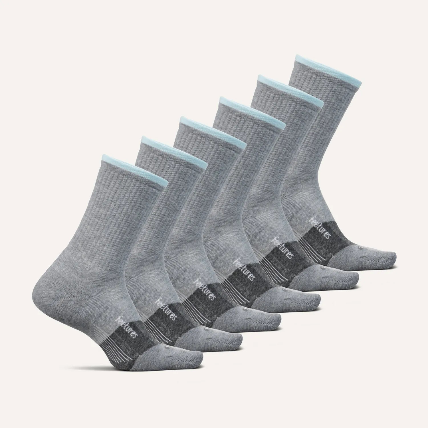 Feetures Trail Max Cushion Mini Crew sokker 6-pk tykke