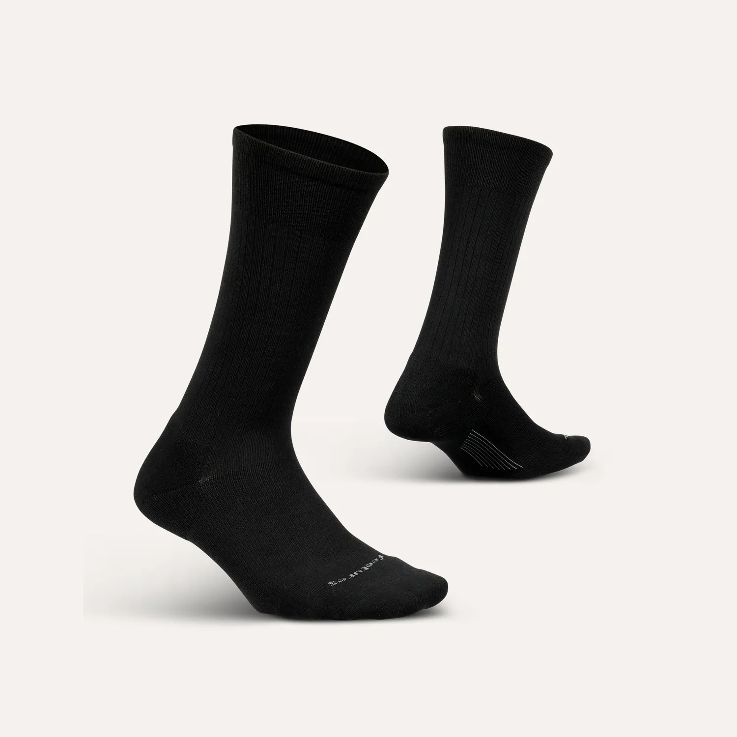 Feetures Everyday Max Cushion Crew Classic Rib sokker svart tykke