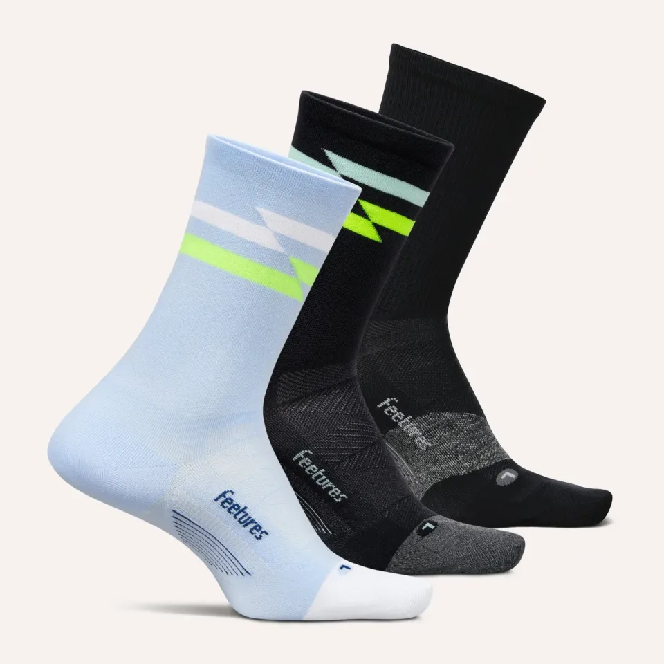 Feetures Elite Ultra Light Mini Crew løpesokker 3-pk
