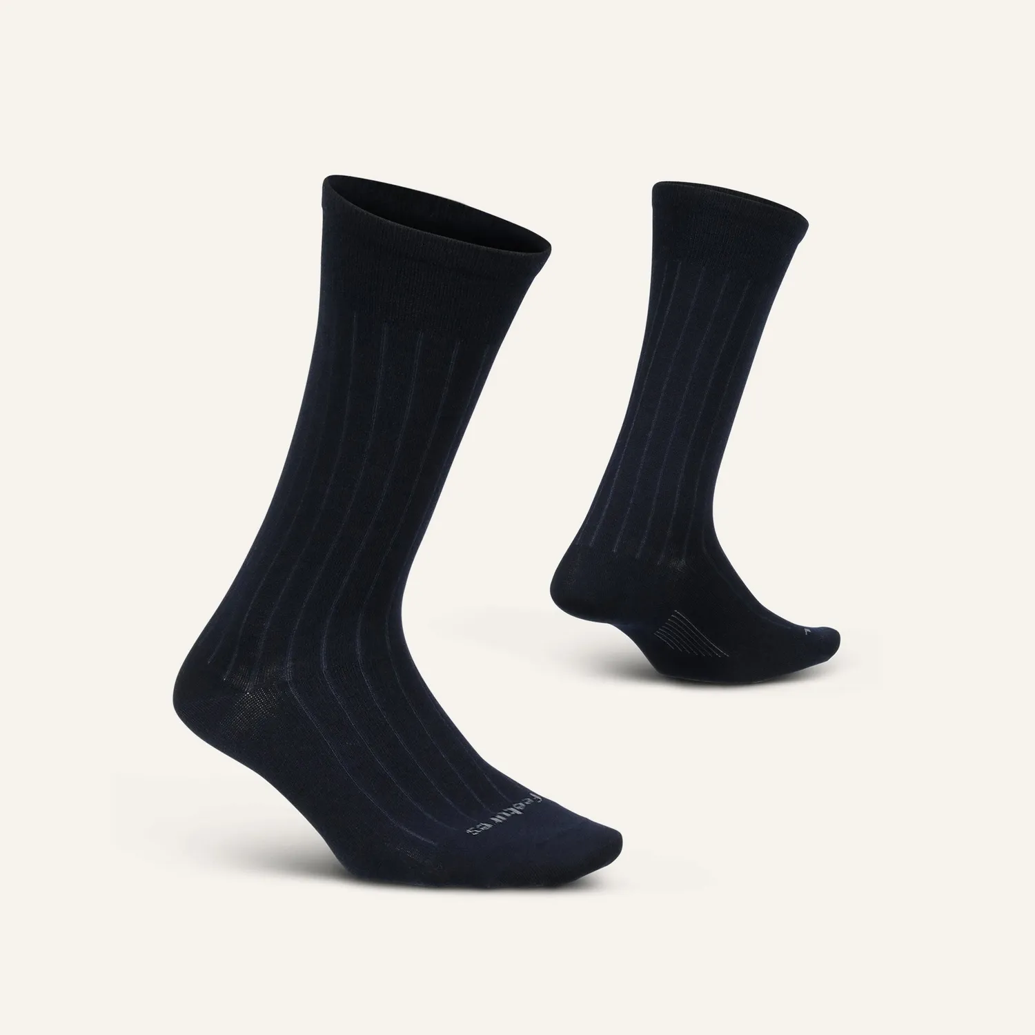 Feetures Everyday Ultra Light Crew Wide Rib sokker svart herre