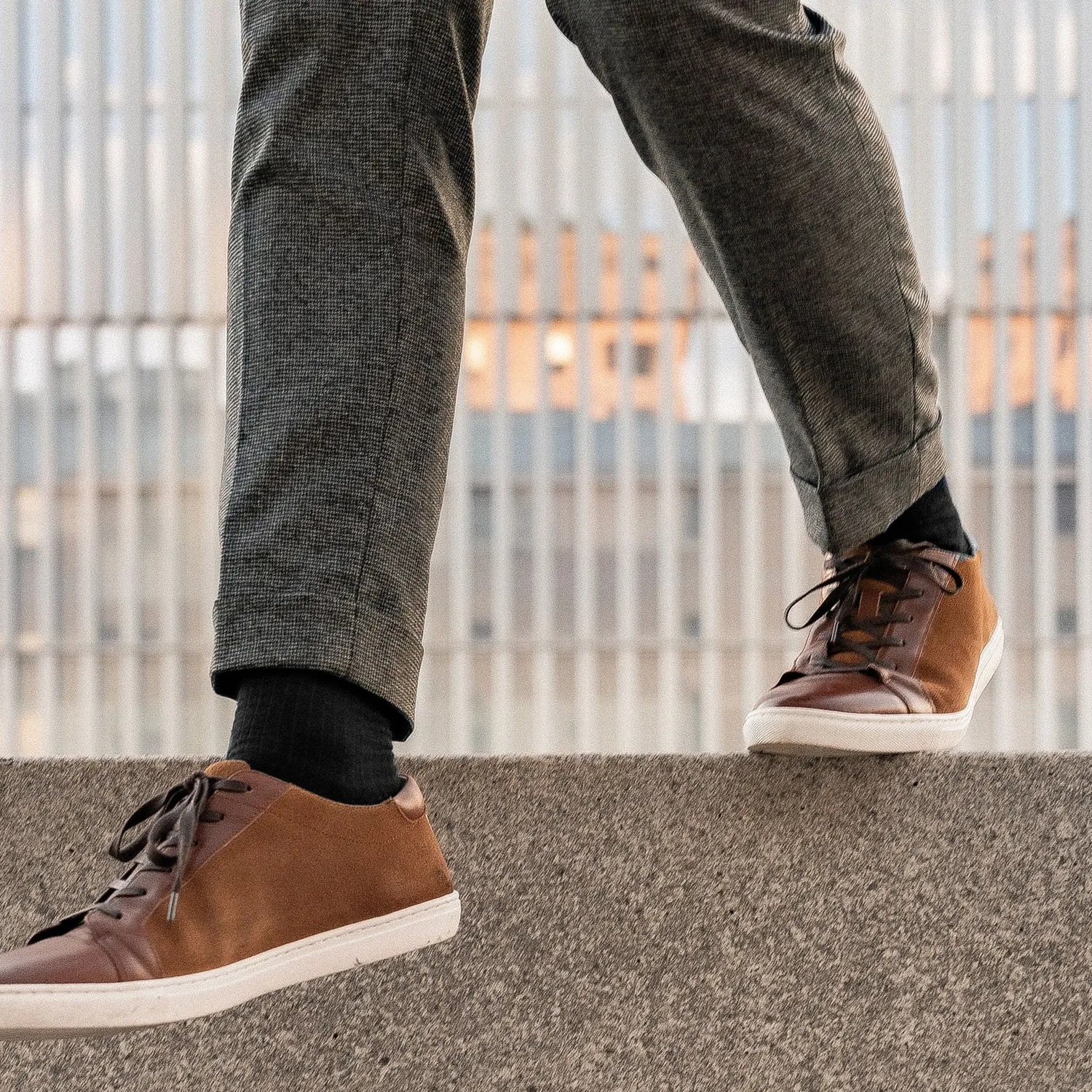 Feetures Everyday Max Cushion Crew Classic Rib sokker svart tykke