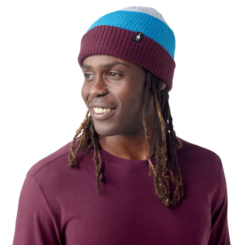 Smartwool Cantar Colorblock lue Eggplant Plaid varm