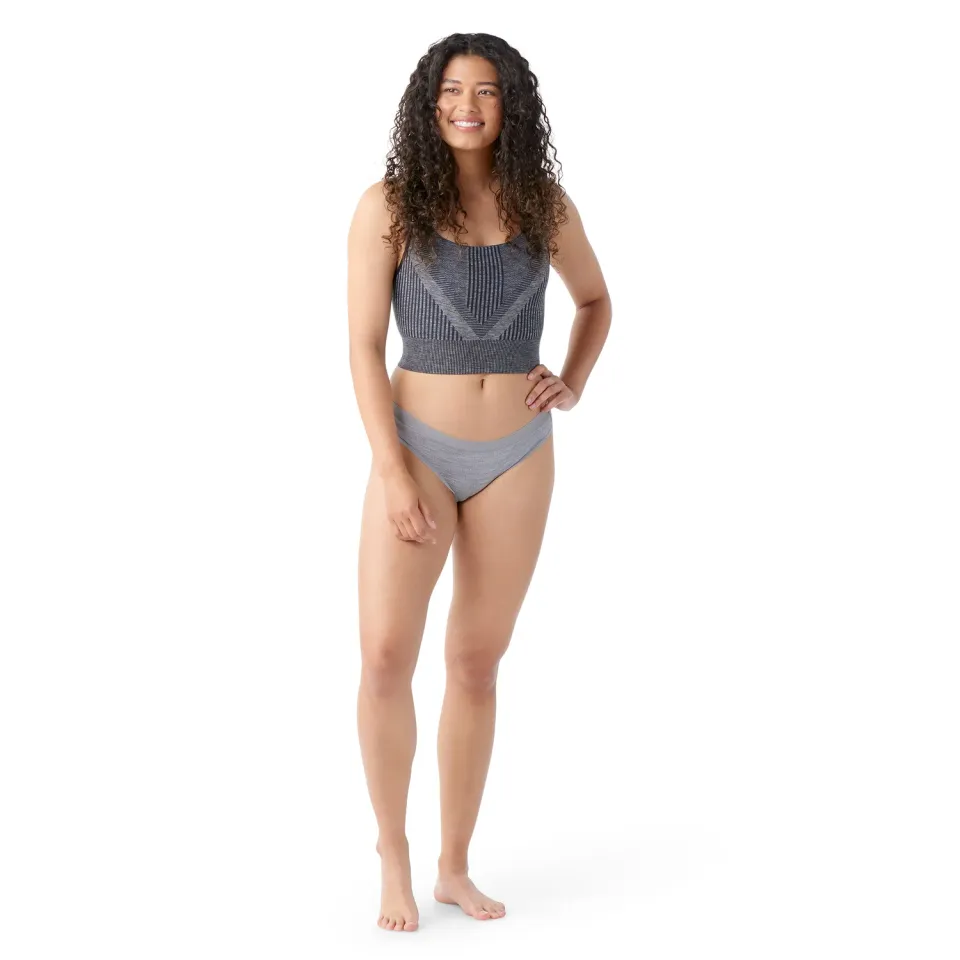 Smartwool Merino Bikini truse lys grå heather merinoull