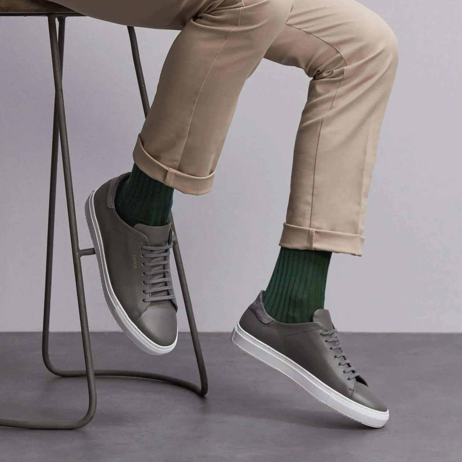 London Sock Company Olive Trio sokker 3 par grønn bomull
