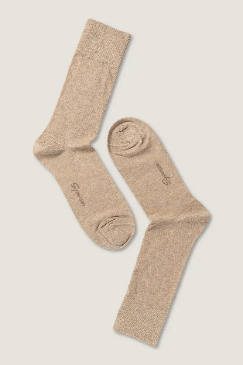 Syversen Socks Cotton Cashmere sokk beige 41-45 myk