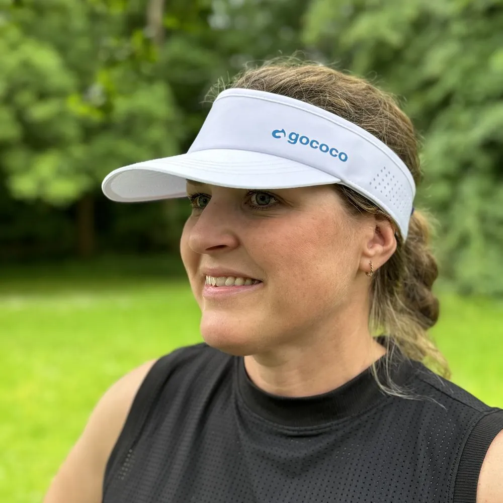 Gococo Visor Solskärm solskjerm hvit sval