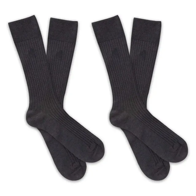 London Sock Company Simply Sartorial herresokker 2-pakk grå