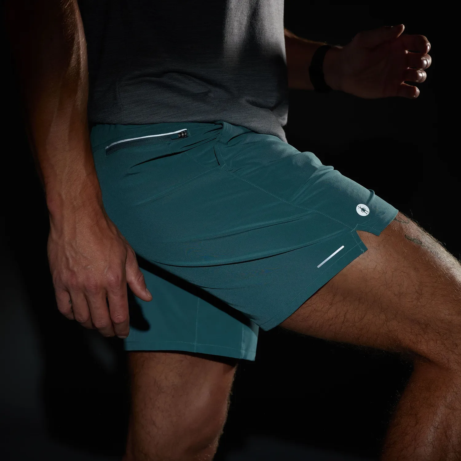 Smartwool Active 7" shorts Dusty Teal herre