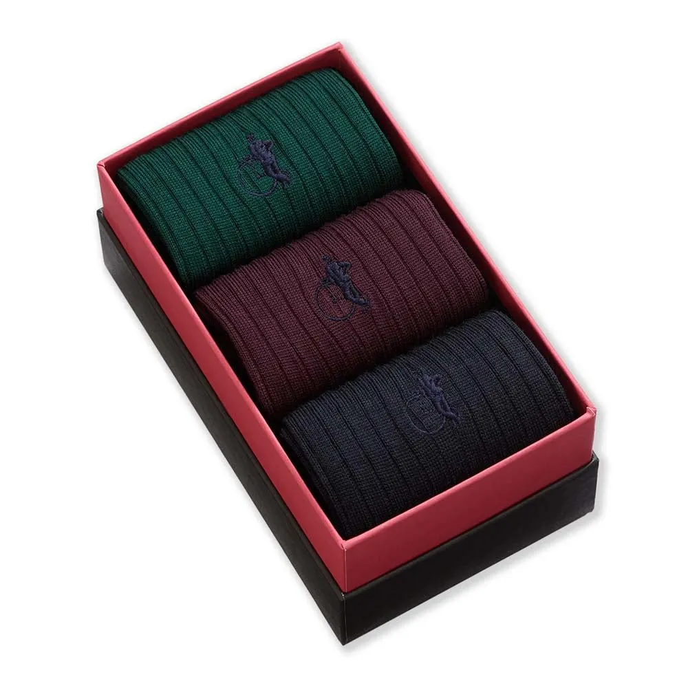 London Sock Company Traditional Merinos sokker 3 par ull