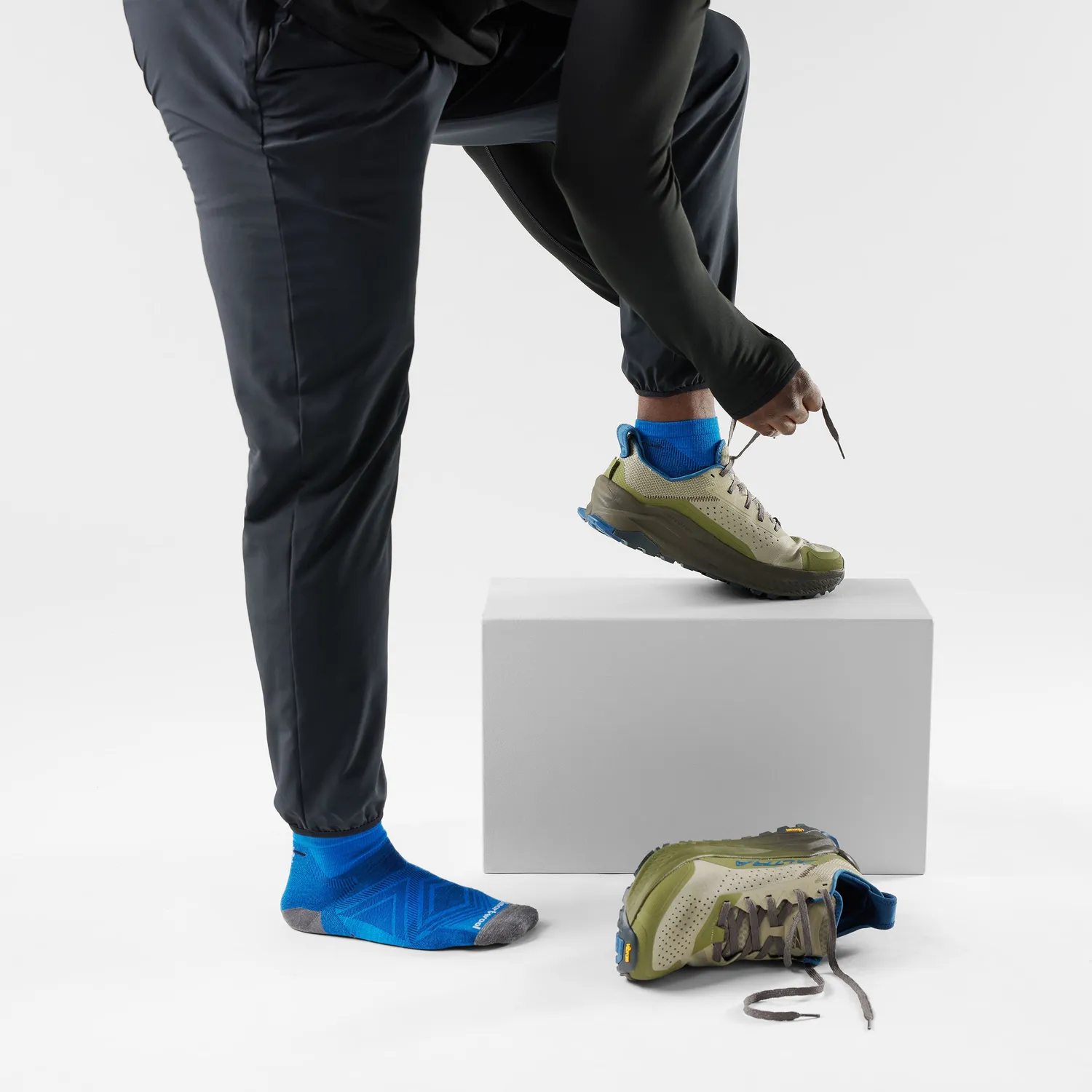 Smartwool Run ankelsokker laguna blue løp pustende