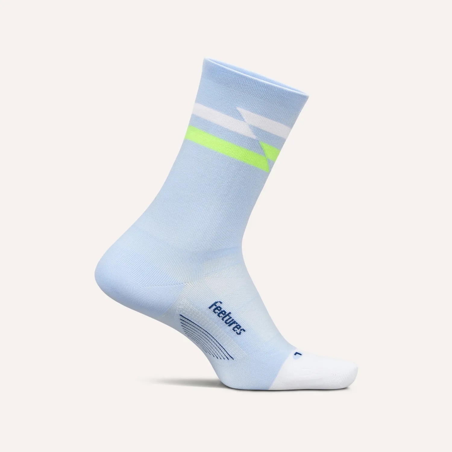 Feetures Elite Ultra Light Mini Crew sokker hvit tynne